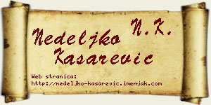 Nedeljko Kašarević vizit kartica
